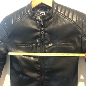 Faux Leather Halloween Jacket